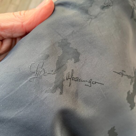 Vintage Wool Tweed Houndstooth Plaid Double Breasted Belted Trench Coat Overcoat - Picture 10 of 16